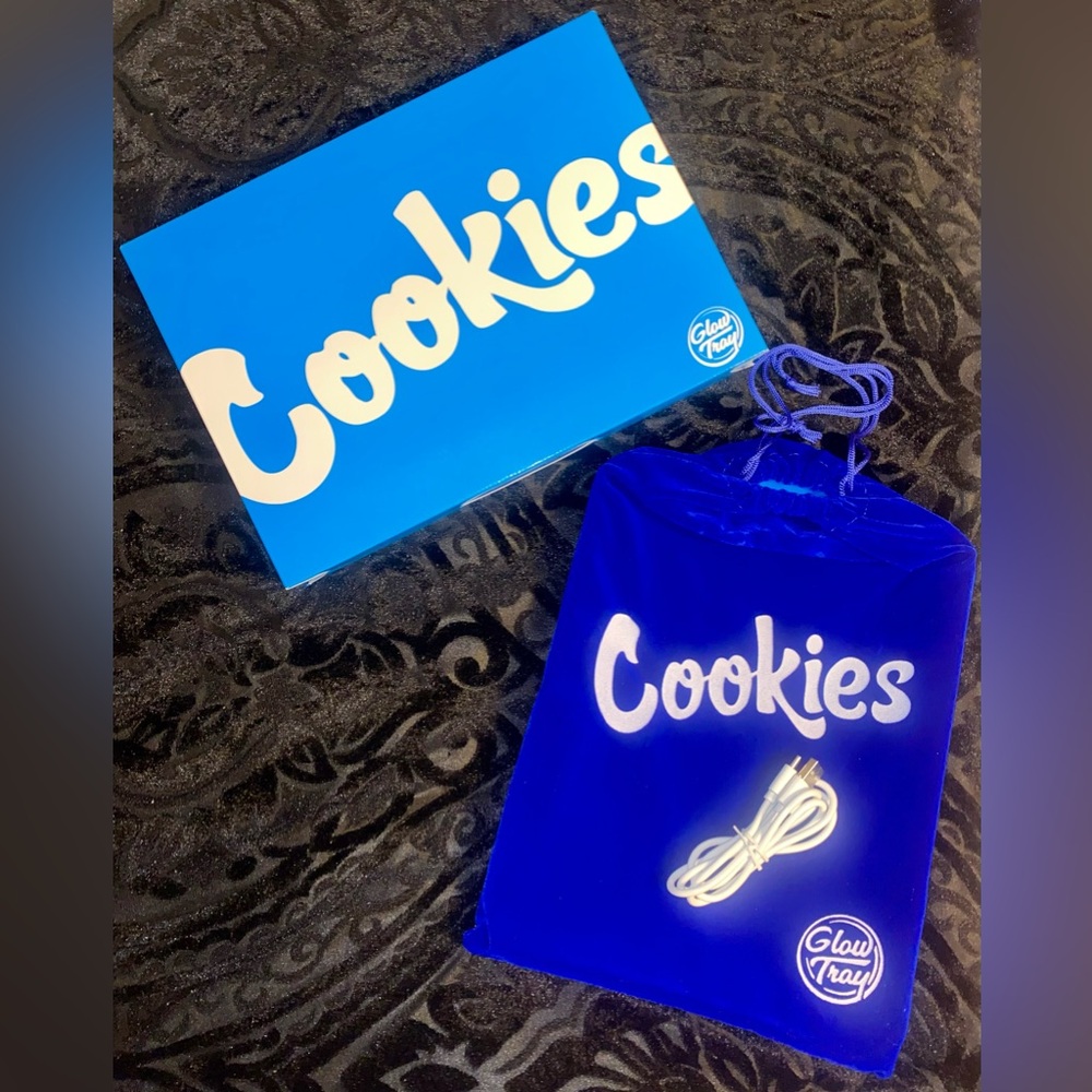 Cookies Rechargeable LED Glow Tray - Blue